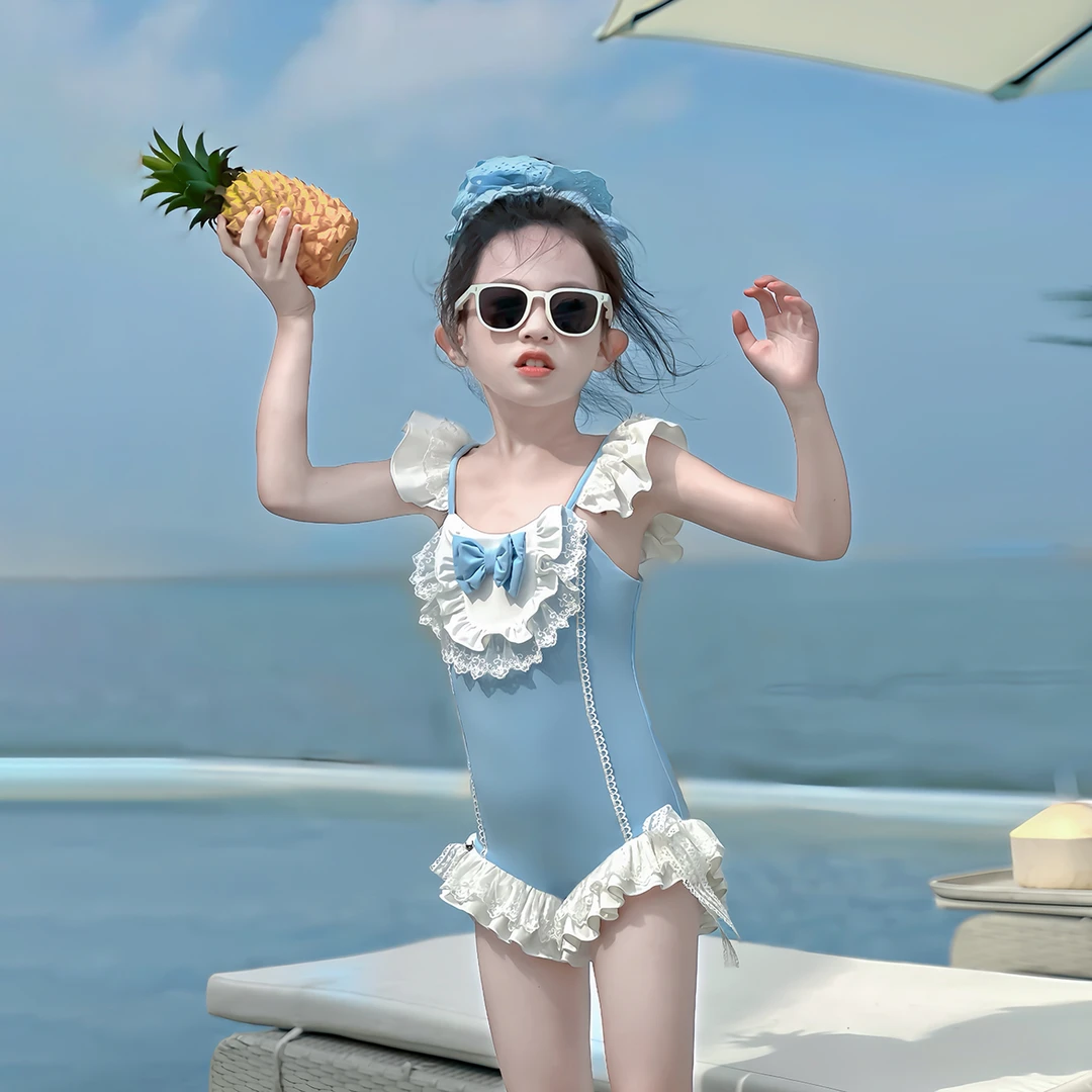 66公主女童泳衣芭蕾风甜美泳服速干泳装 25YY014