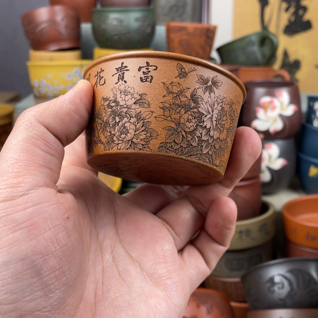 紫砂茶杯紫砂茶杯