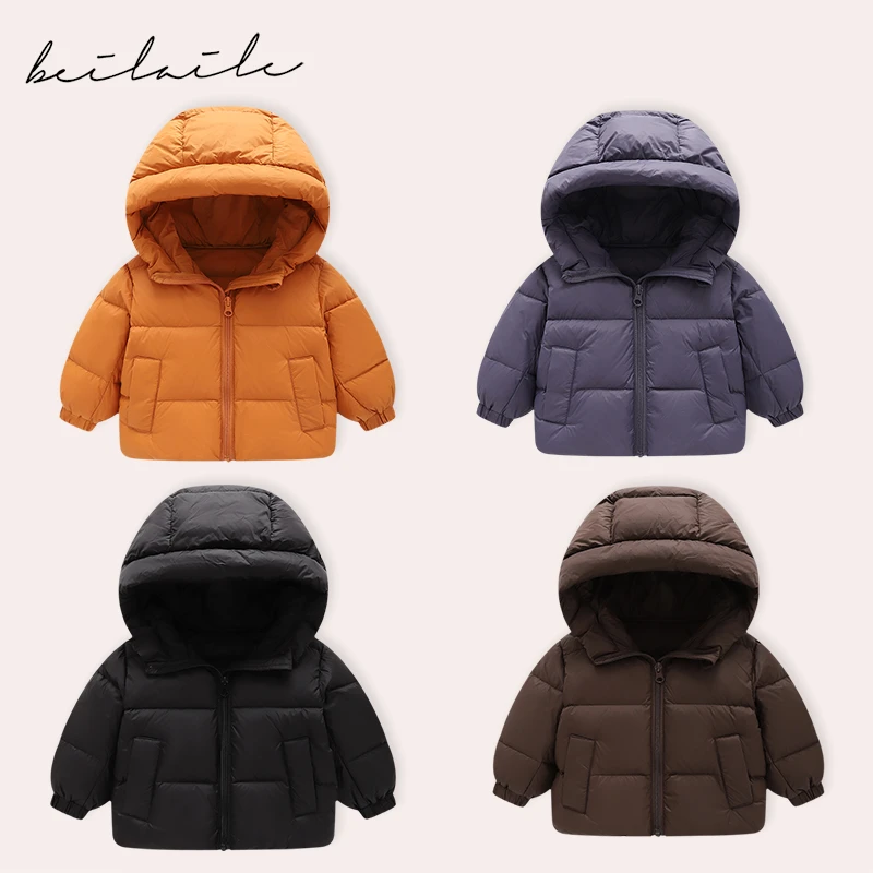 【三防长款羽绒外套 】婴儿童衣服宝宝羽绒外套白鸭绒厚i30