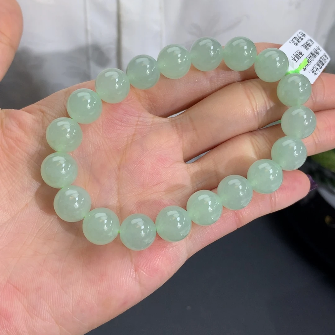未镶嵌手链翡翠卡10冰胶晴手串