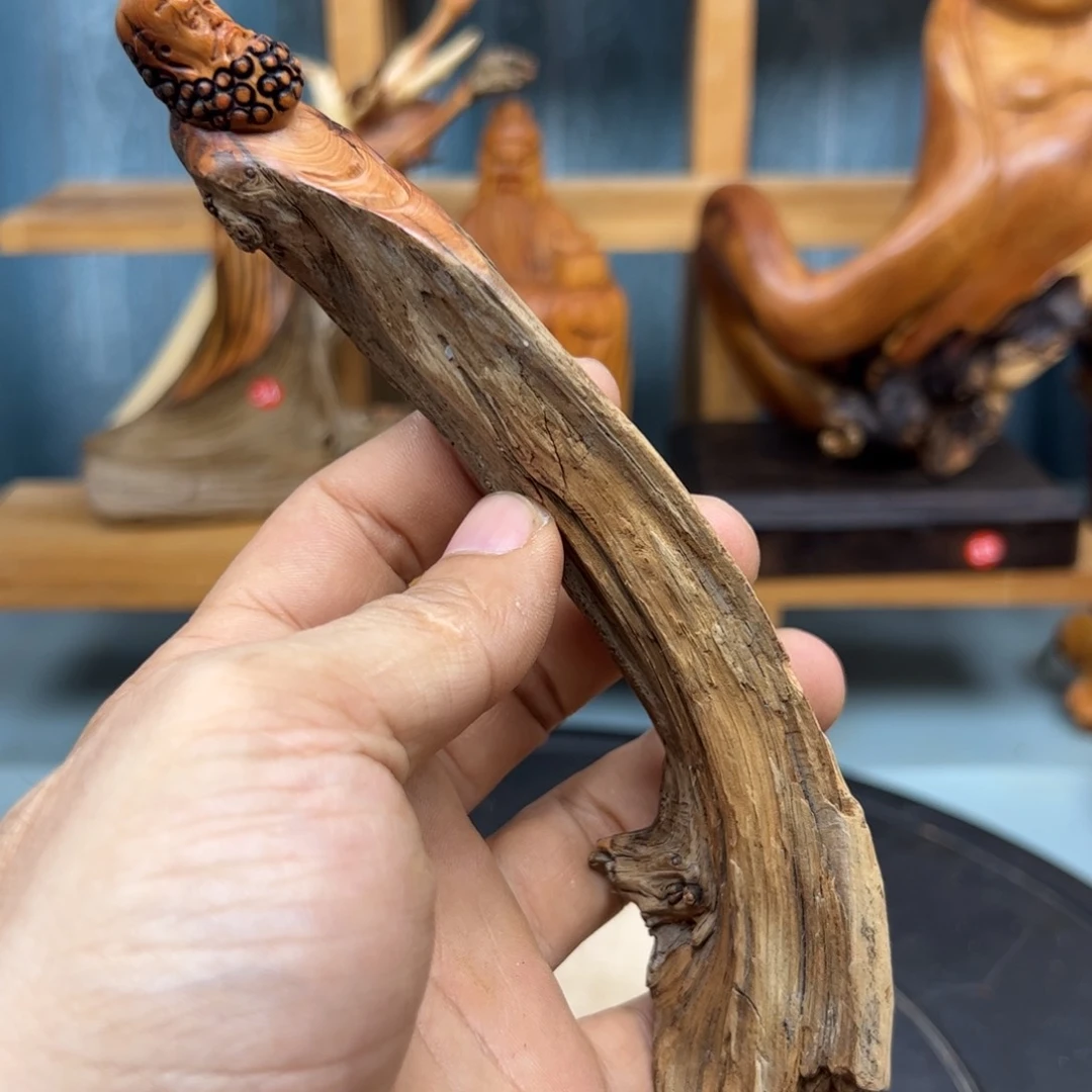 木秋*崖柏木摆件手把件