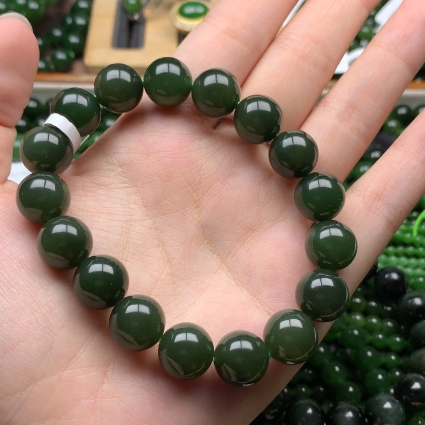 【闪购商品】未镶嵌手串和田玉（碧玉）期**来12m