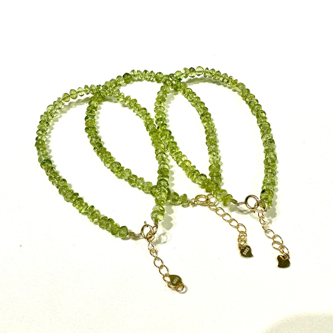 【小宝晶选】天然橄榄石单圈手链 多样性发一件 588XBMT