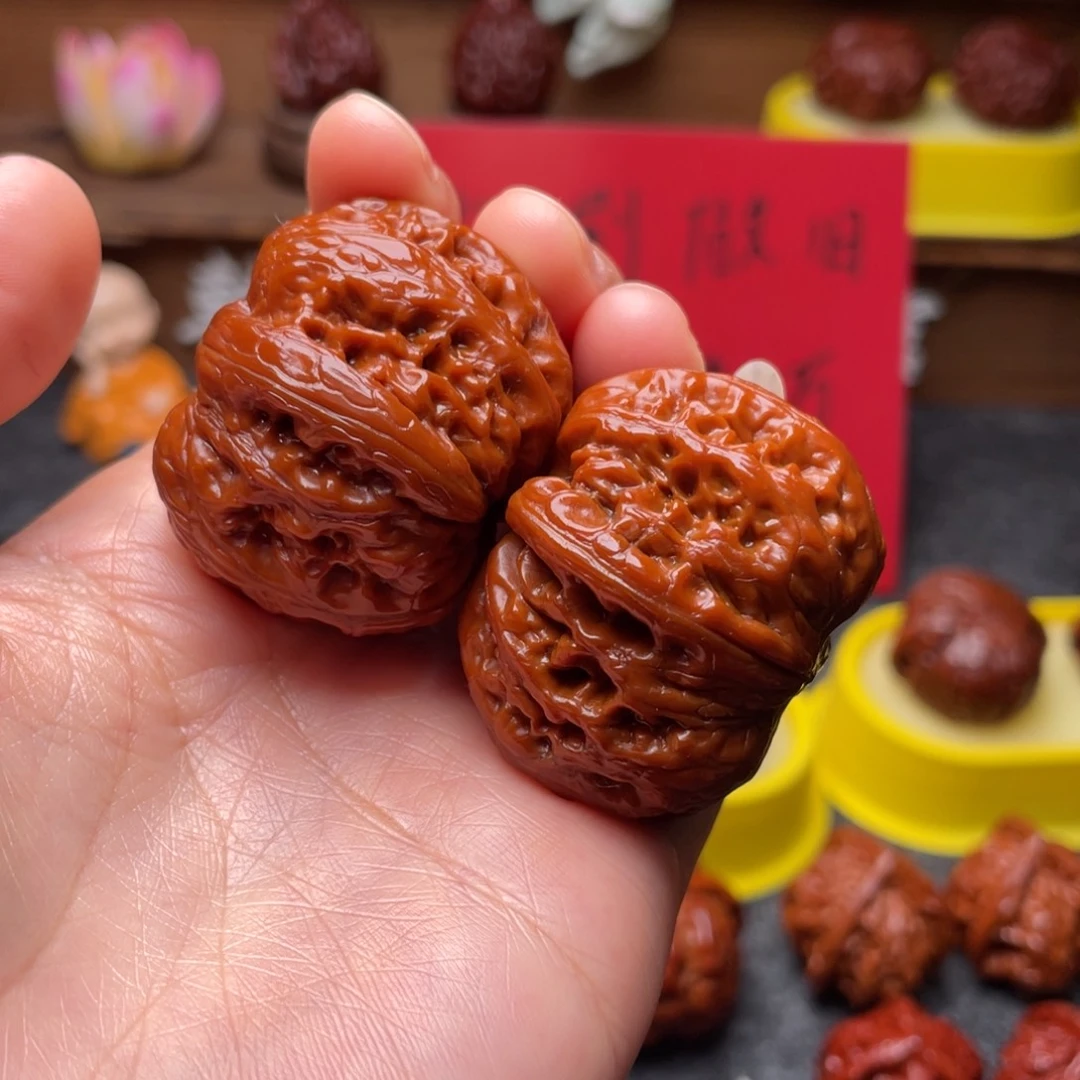 文玩核桃吊坠文玩核桃 手把件 元宝 42