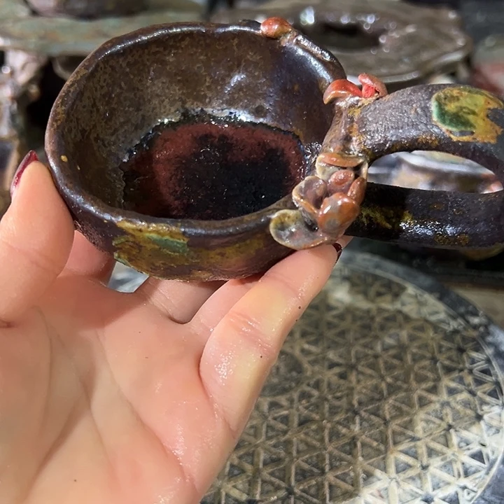 杯子新店开业福利手工粗陶高温