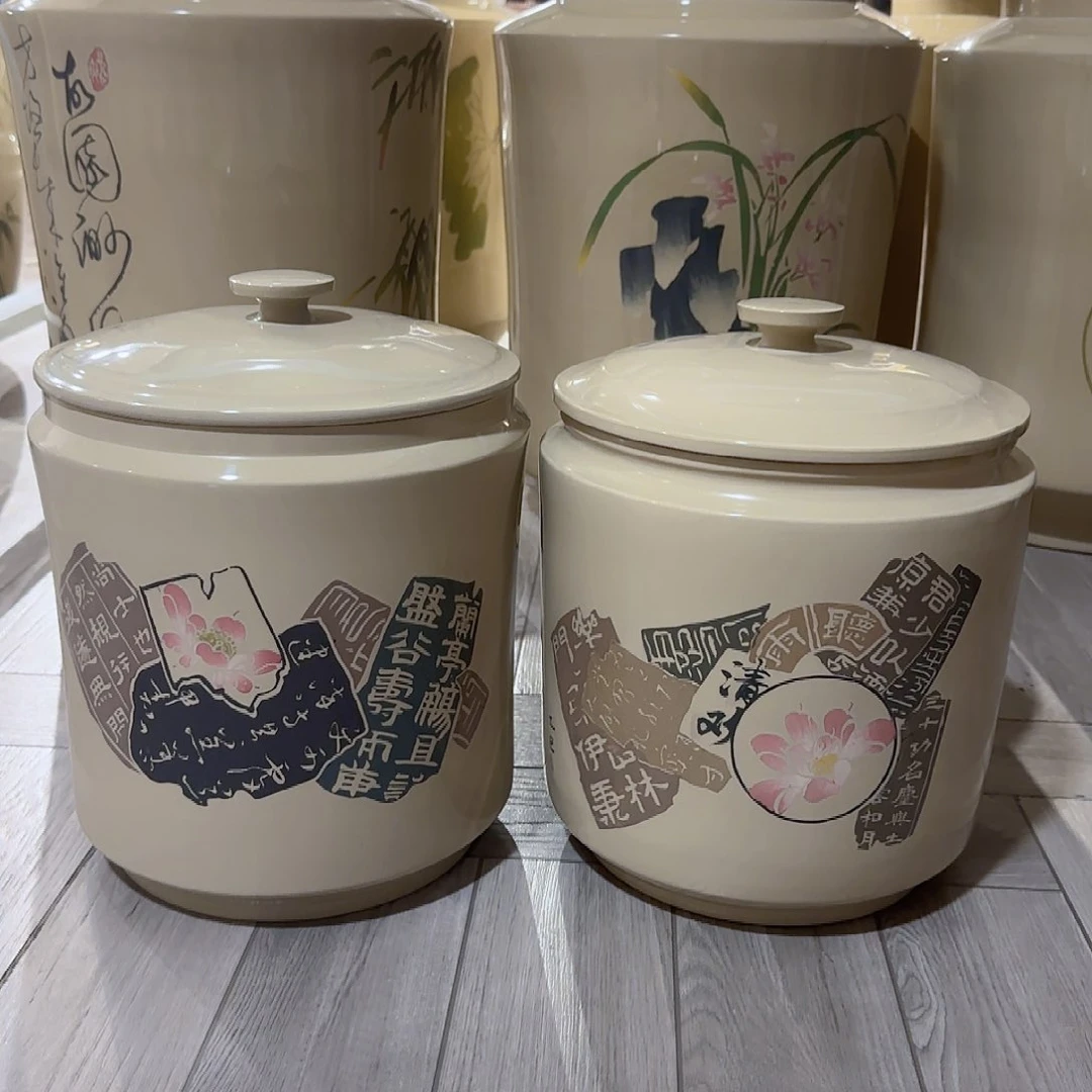 ╭***╮建水紫陶七饼茶缸紫陶