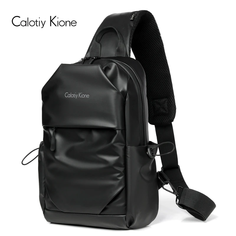 Calotiy Kione男士胸包休闲男包多功能胸前包单肩包斜跨背包潮牌