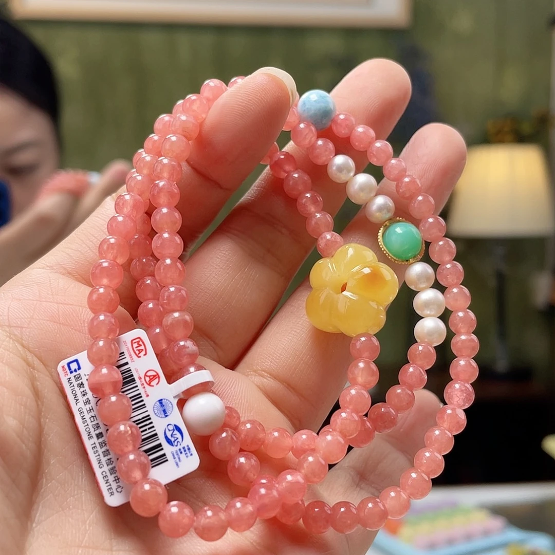 手链琥珀未镶嵌蜜蜡手链