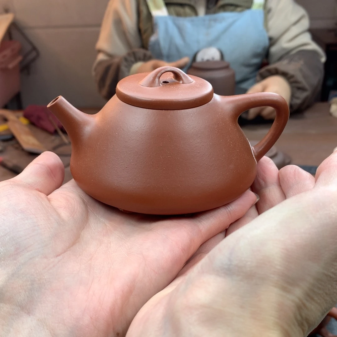 茶壶紫砂瑕疵 不 退 不 换 子冶石瓢 朱泥