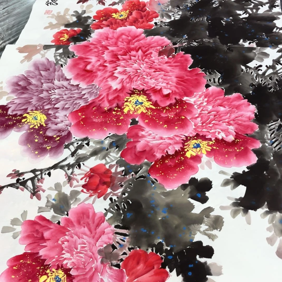 国画国画作品老师手绘