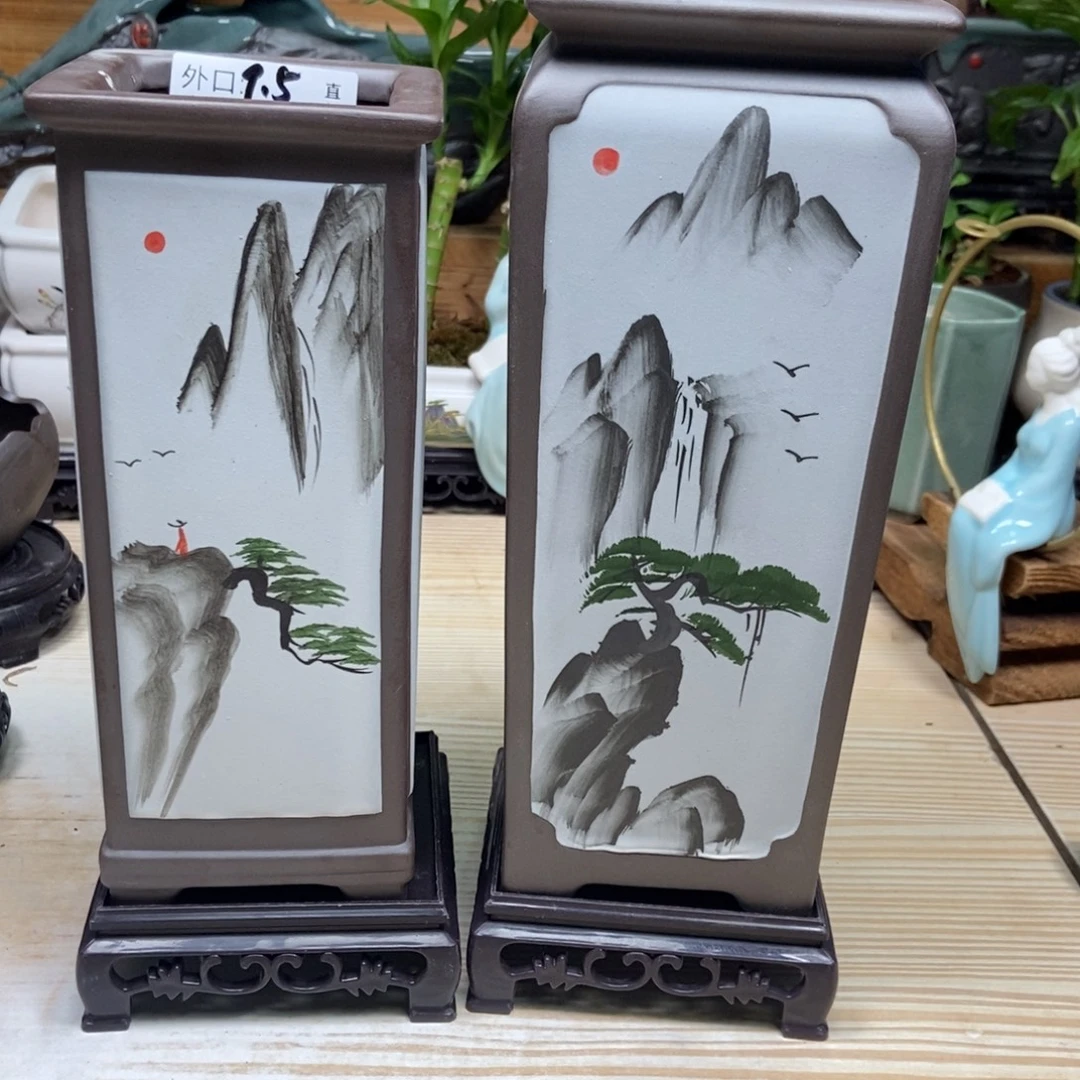 瓷片陶瓷花盆陶瓷艺术