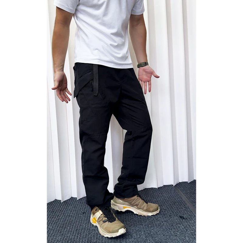 秋冬新款指挥官工装裤高级黑裤子休闲裤男999