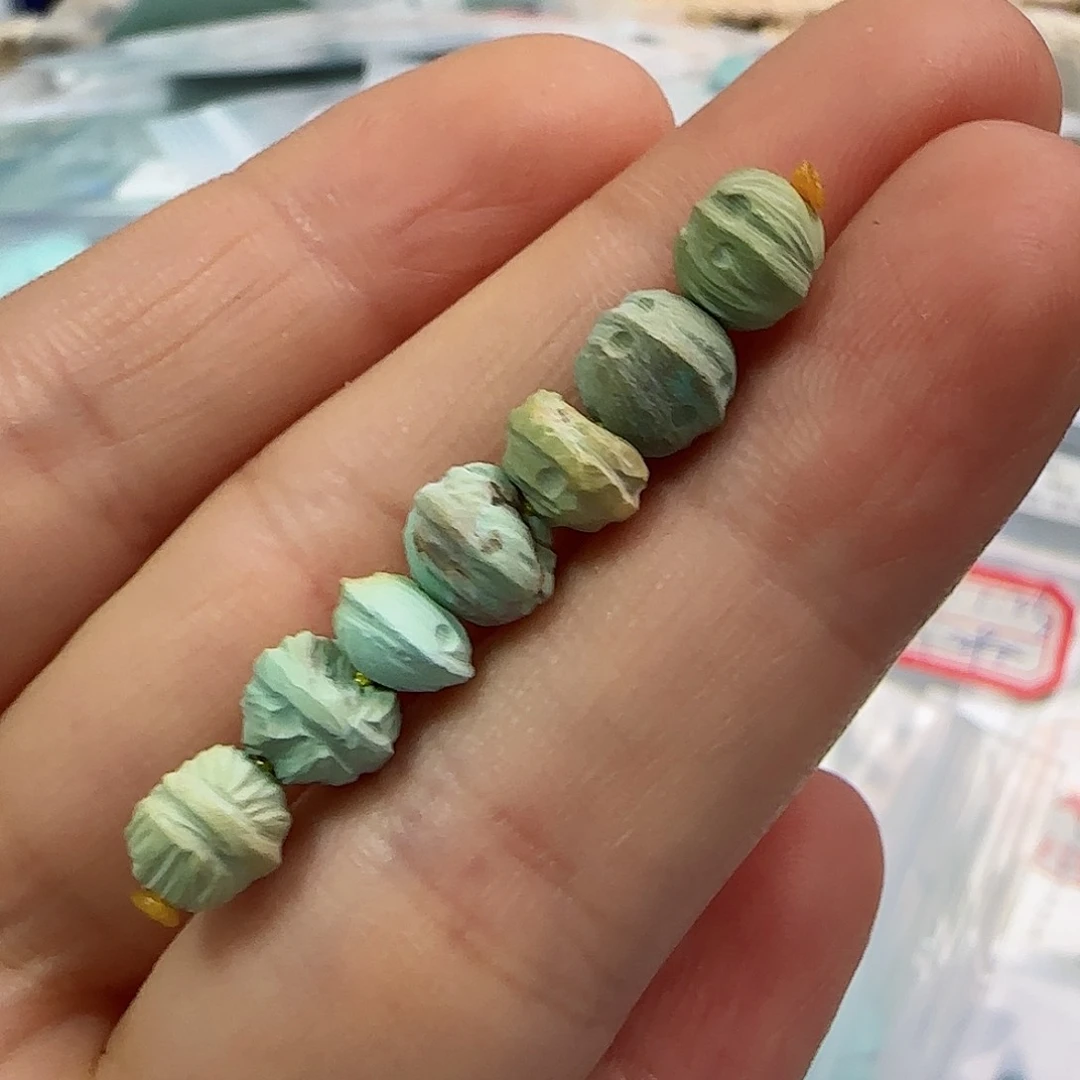 绿松石珠宝半成品未镶嵌