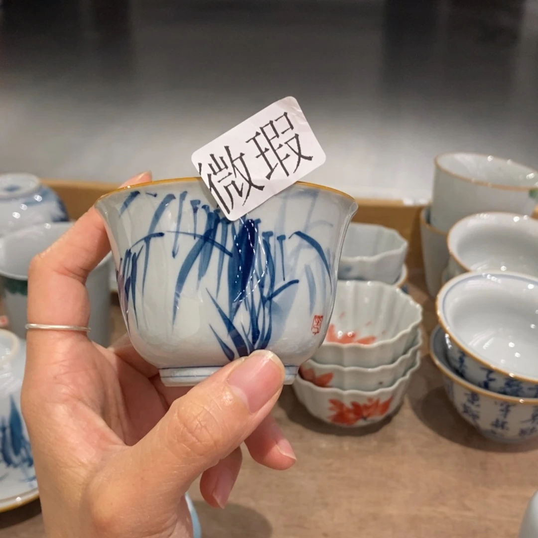 釉下彩纯手绘微瑕