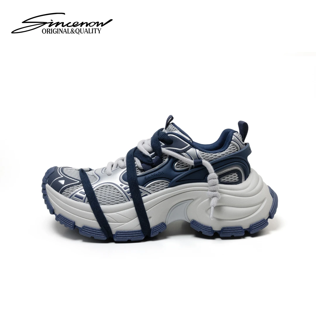 SINCENOW复古百搭厚底老爹鞋潮流运动鞋跑鞋春季男鞋男士时尚