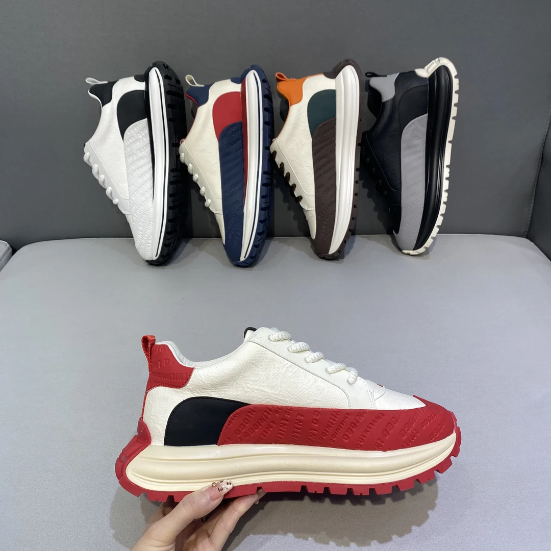 增高厚底时尚休闲鞋跑鞋潮鞋透气春季百搭老爹鞋时尚潮流低帮男鞋