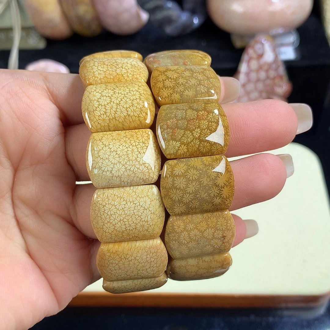 吊坠(赠链)未镶嵌硅化珊瑚（珊瑚玉）10号金枫叶400一条可以