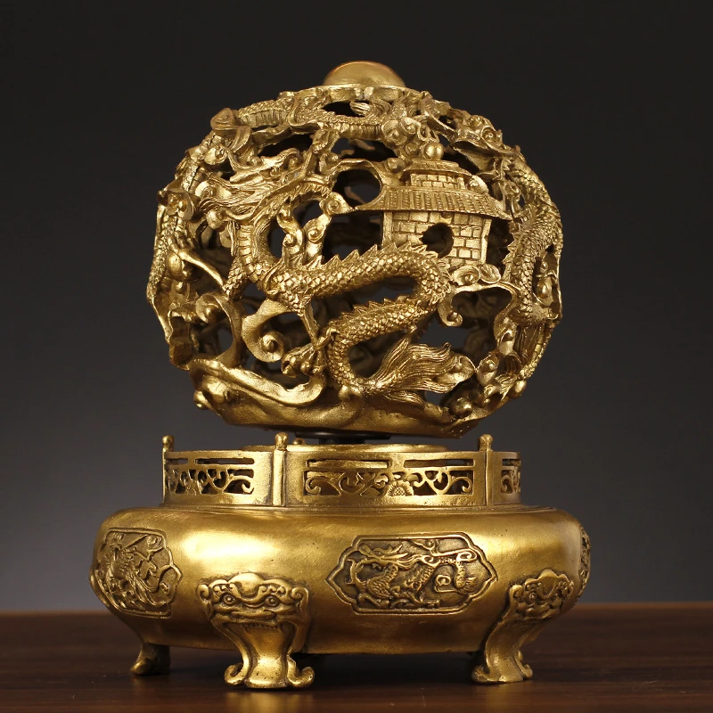 【师傅推荐】全铜九转乾坤鼎铜鼎摆件镇家招财纳福客厅开业乔迁典藏