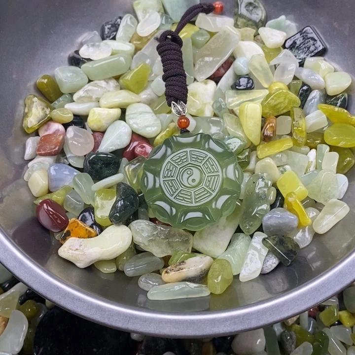 蛇纹石玉未镶嵌鱼缸石