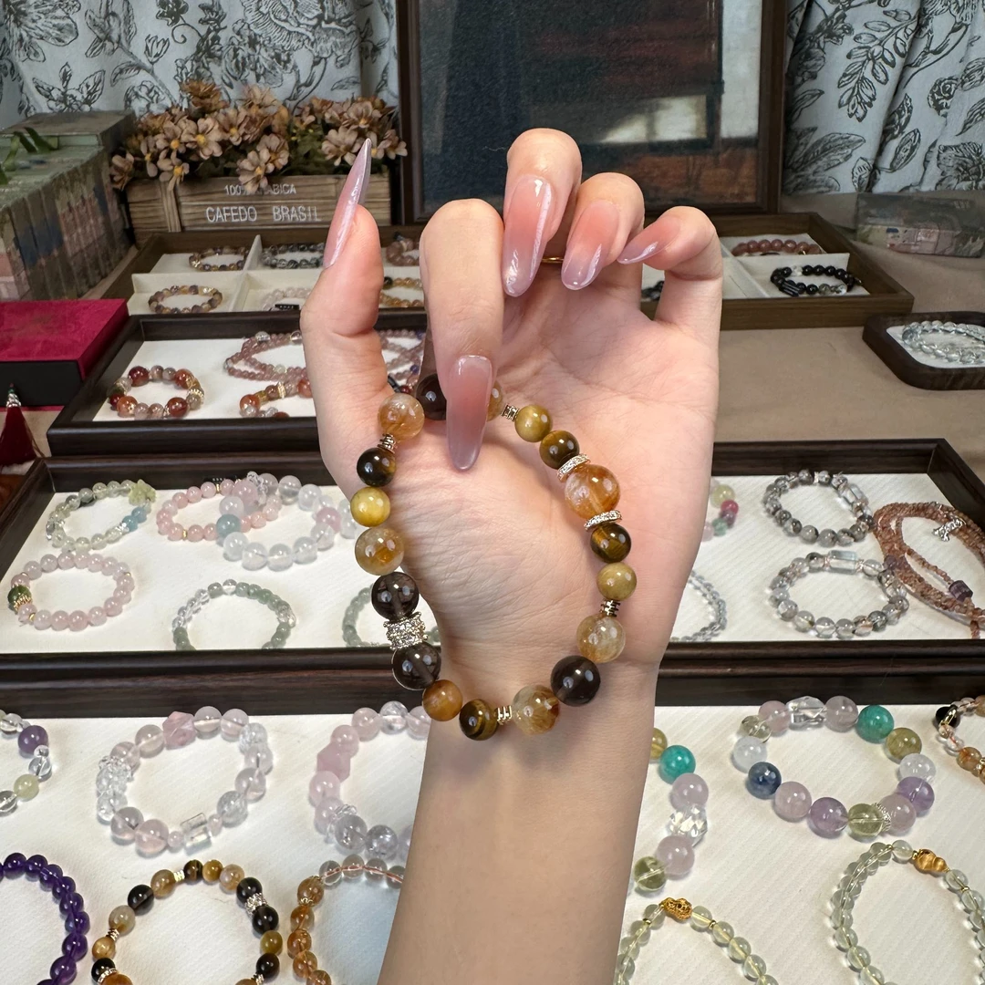 A010【金霸】天然水晶+10mm