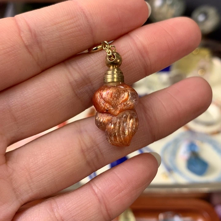 葡萄石未镶嵌香水精油瓶