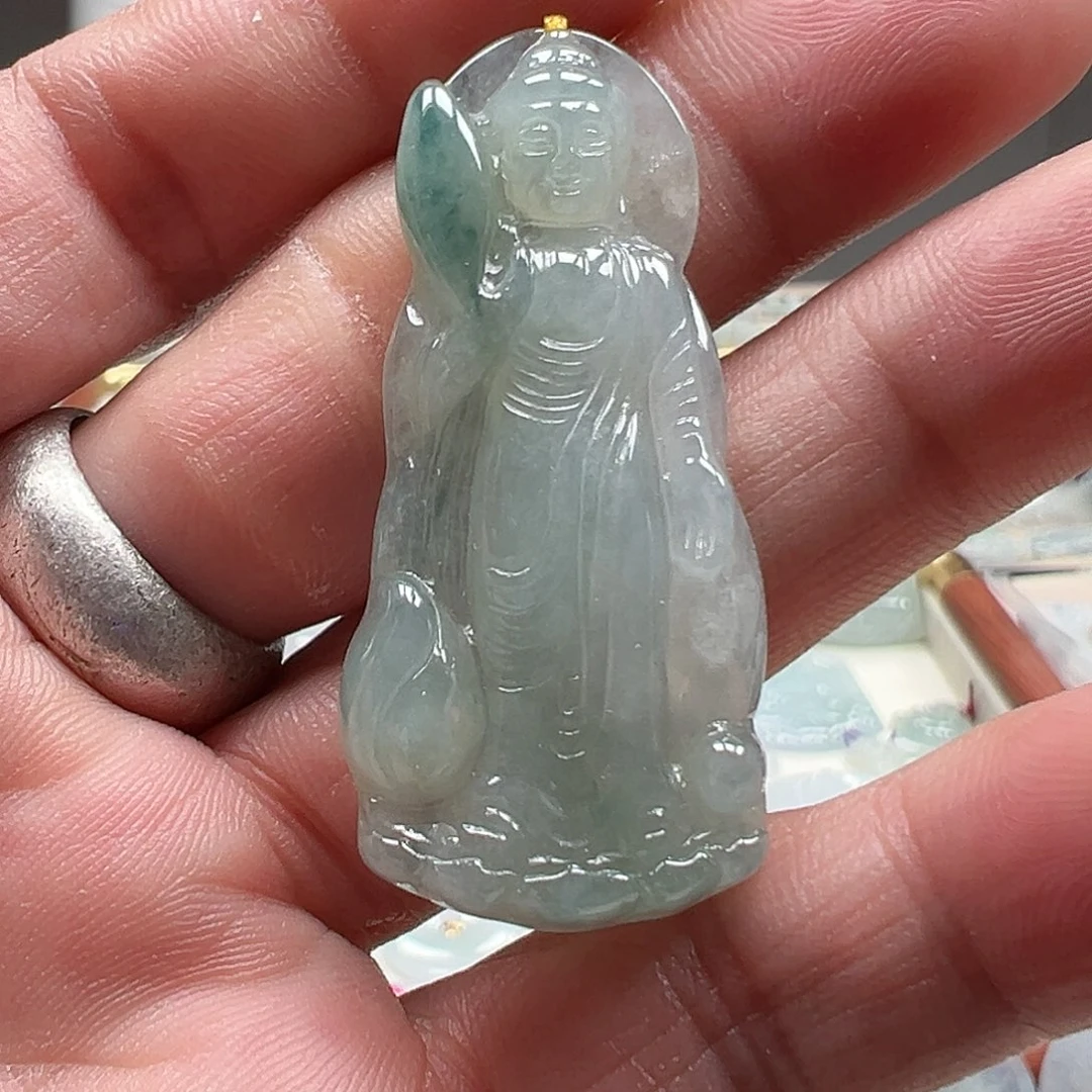 颈饰未镶嵌翡翠佛