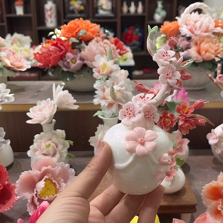 瓷片陶瓷工艺品摆件