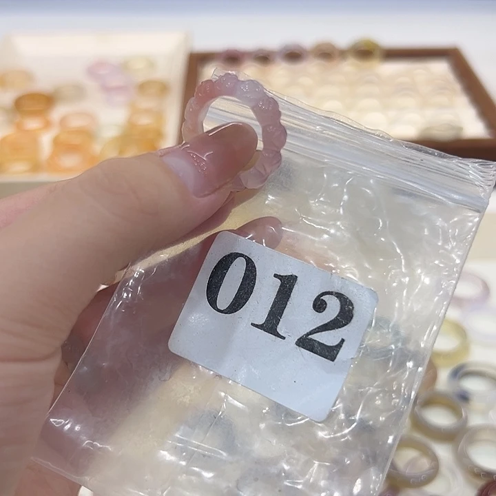 合金戒指玛瑙/玉髓12港13