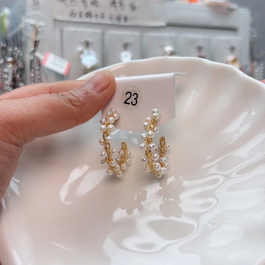 淡水珍珠耳饰未镶嵌木*子