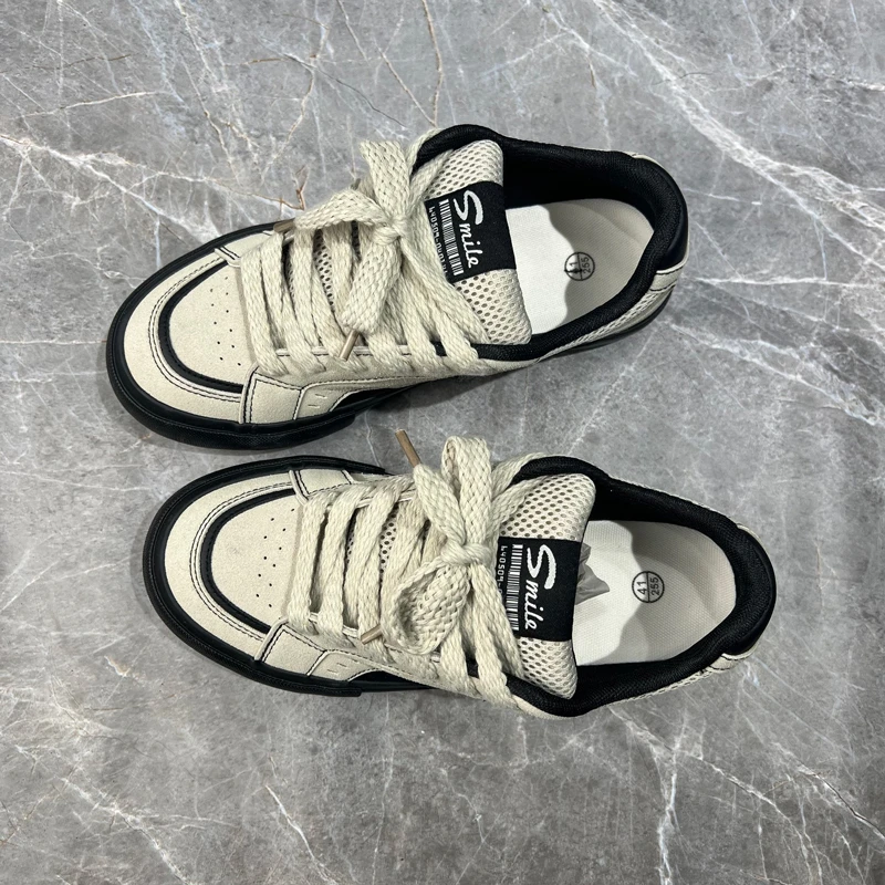 干净感痞帅男鞋爆款2025新款低帮男士潮流百搭休闲板鞋ins小白鞋