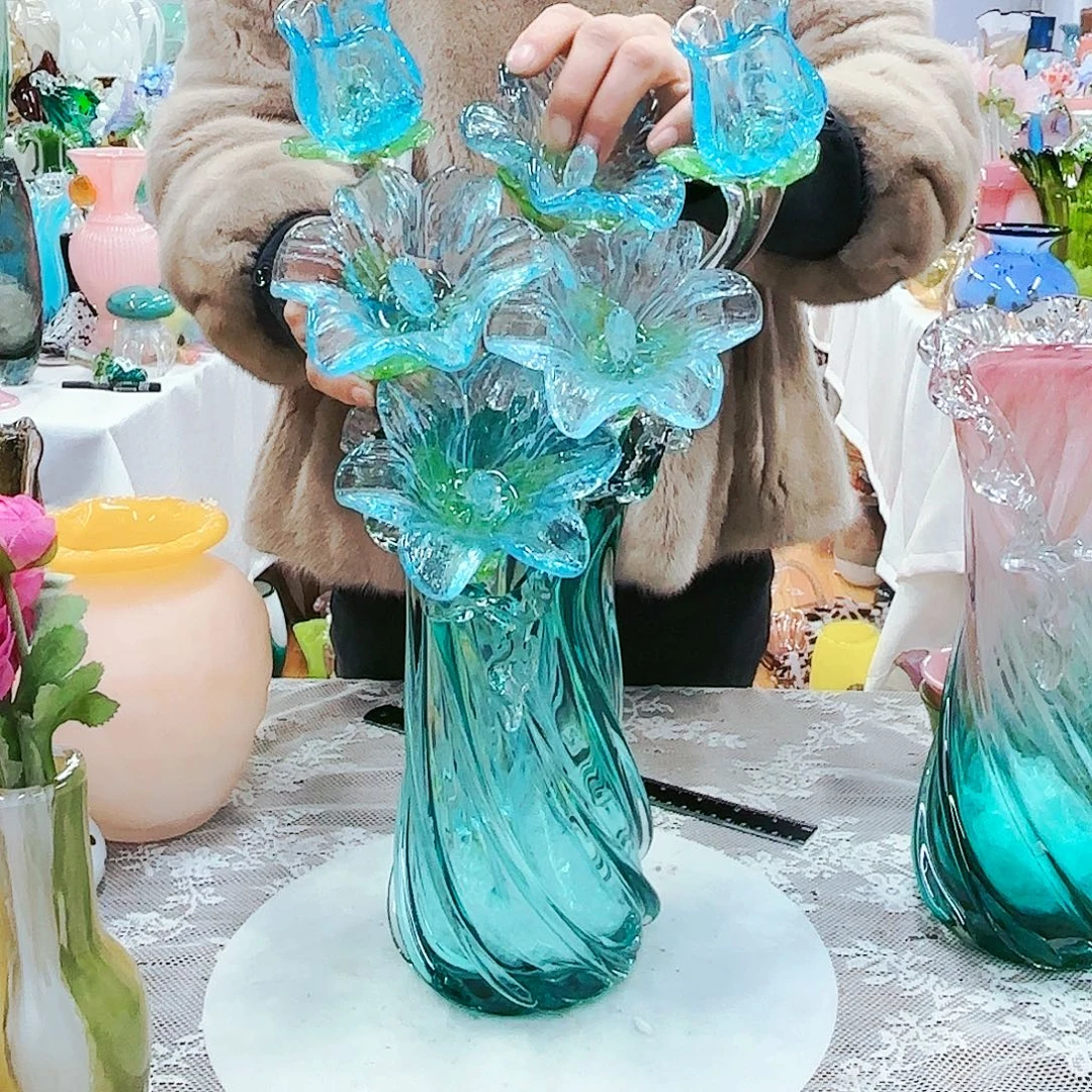 福利不退不换琉璃花瓶艺术品