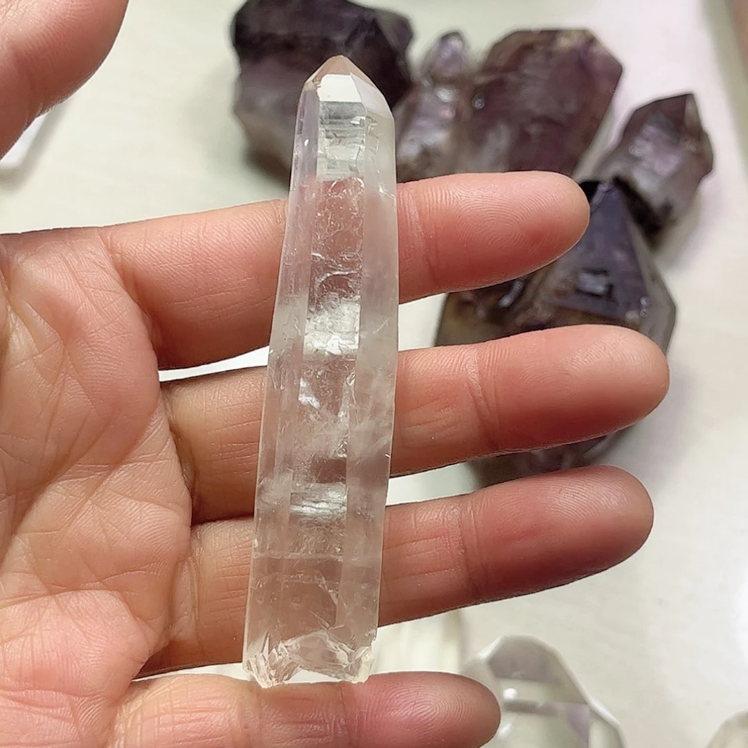 水晶天然水晶原石未镶嵌?**?