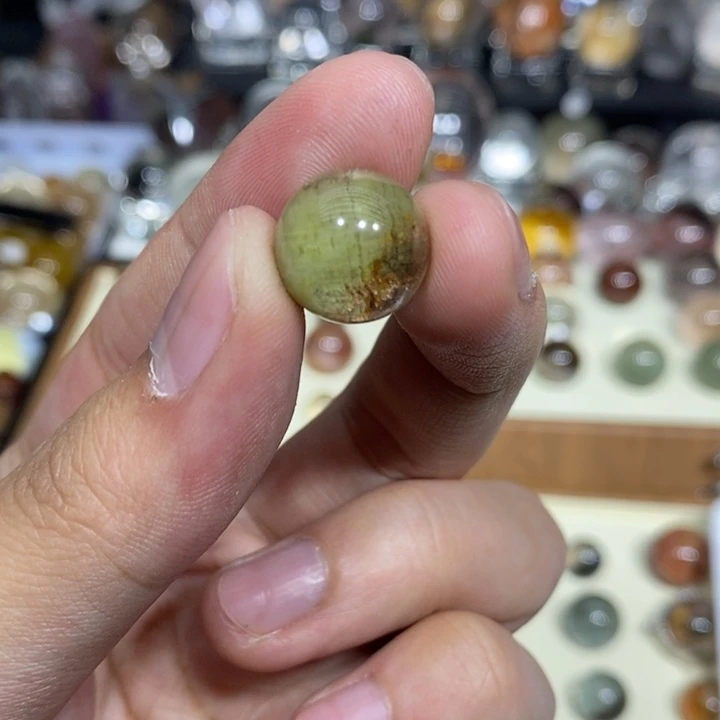 水晶水晶圆珠13.5未镶嵌猫****ฅ