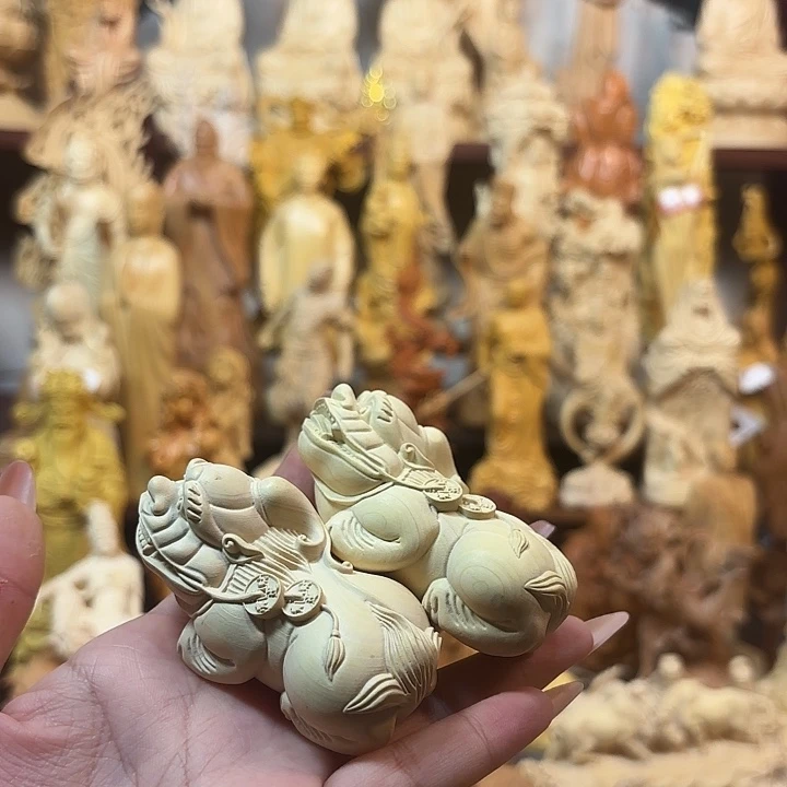 黄杨木黄杨木瑕疵貔貅