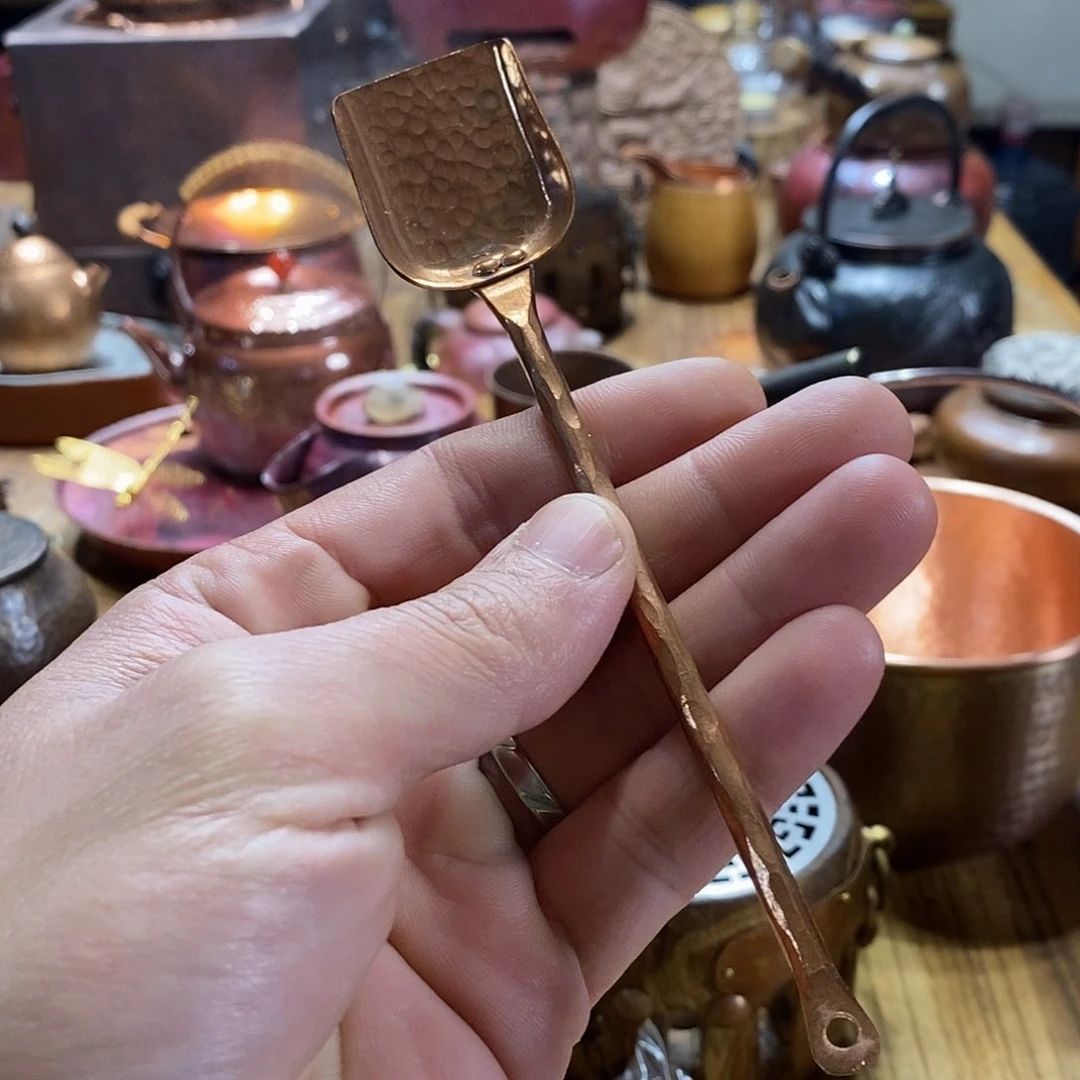 任和堂纯紫铜茶铲55556