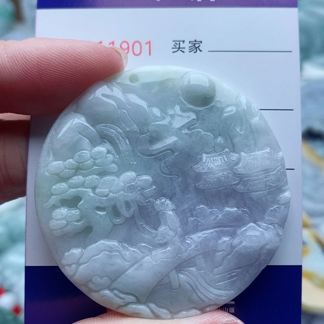 翡翠未镶嵌吊坠(不含链)