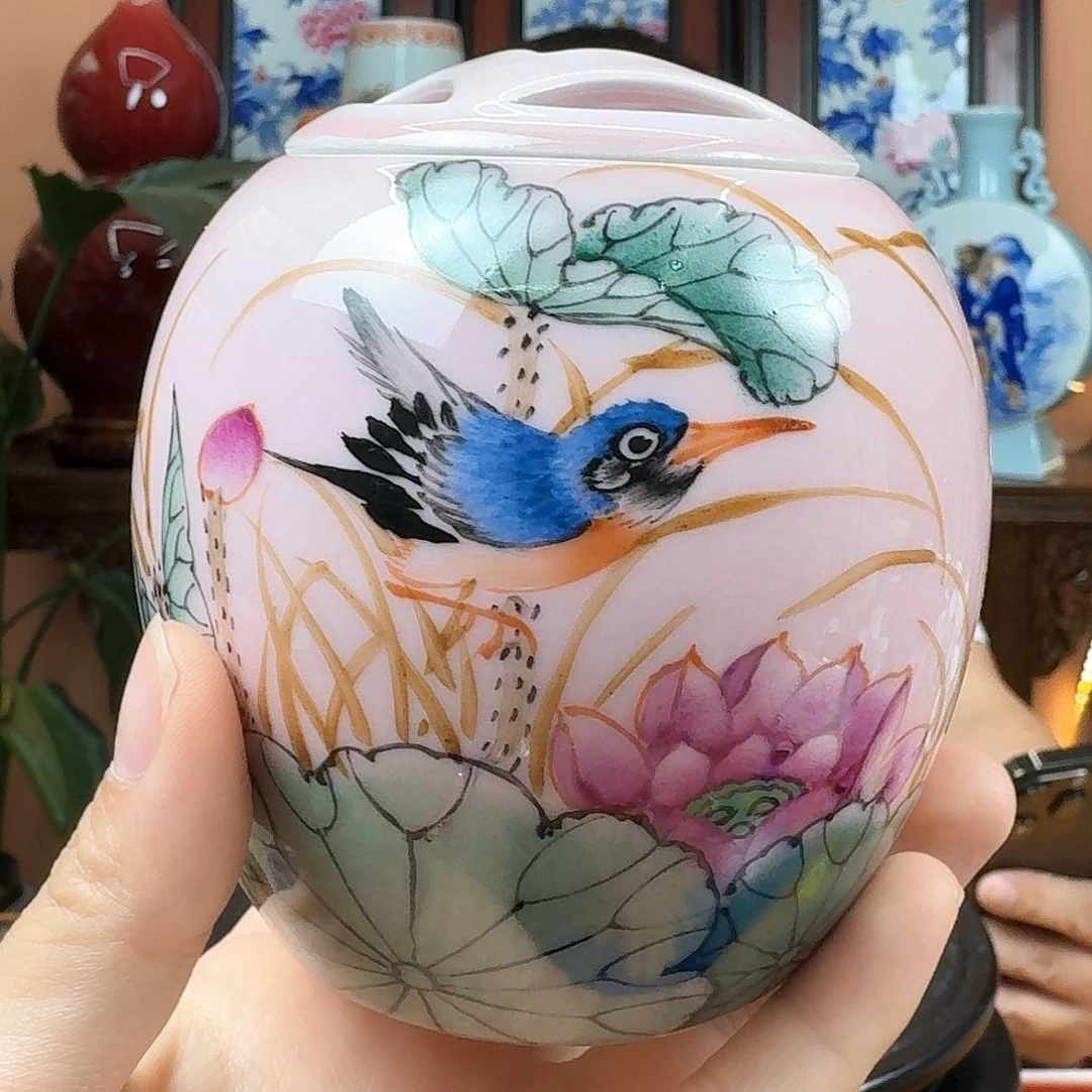 景德镇陶瓷手工茶味罐