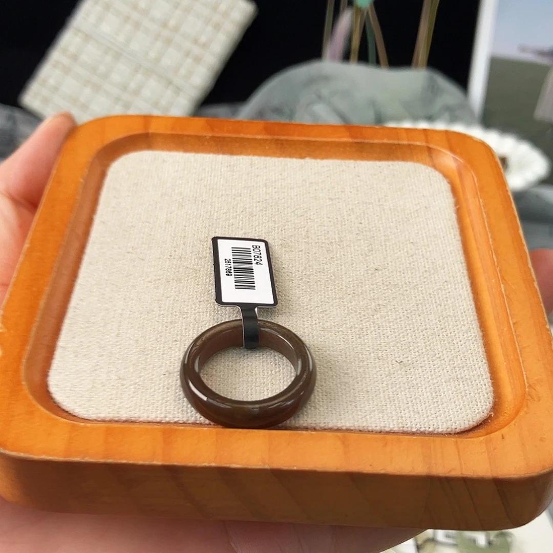 和田玉未镶嵌戒指Y36老糖泥鳅背18.5不退换