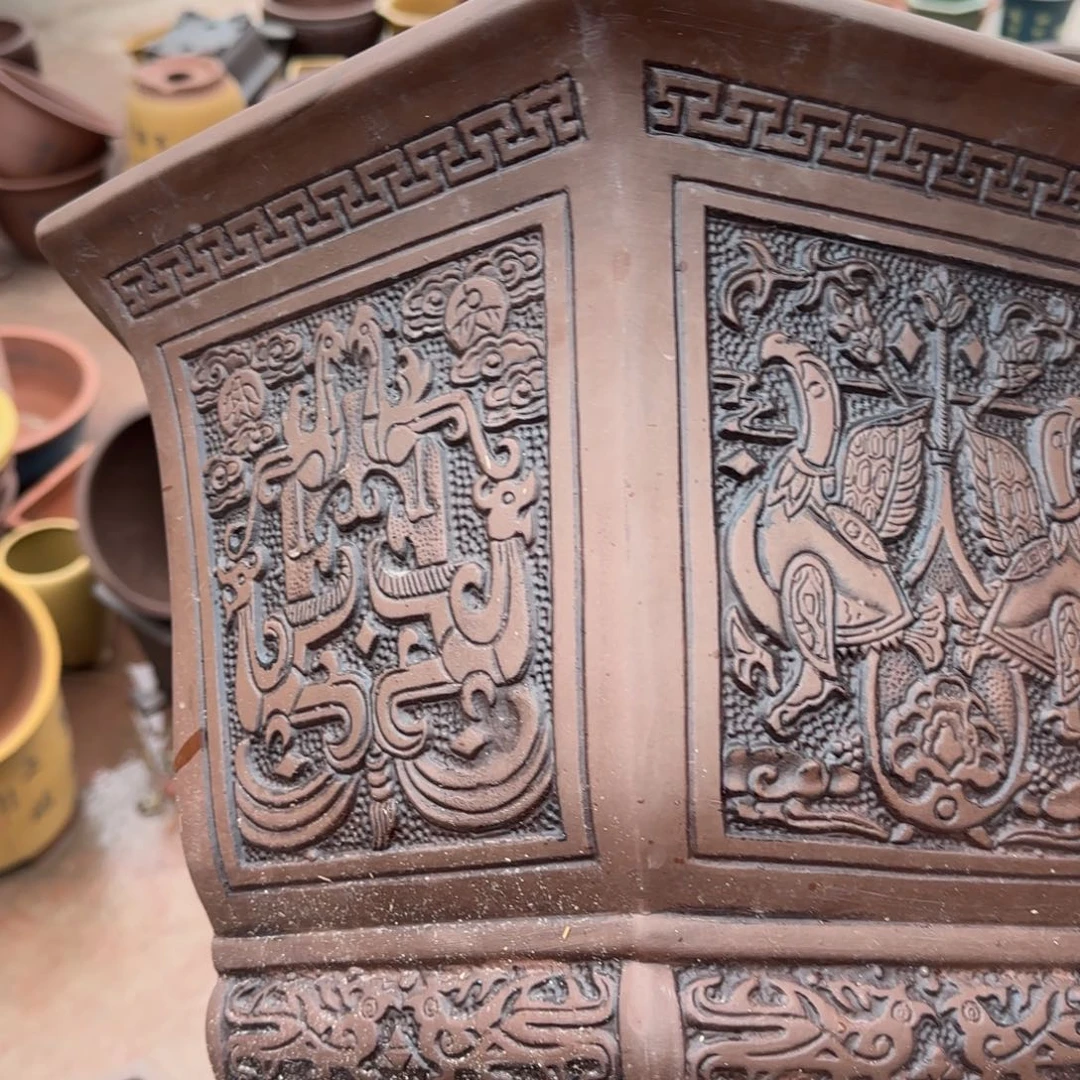 紫砂花盆口径36.26口径