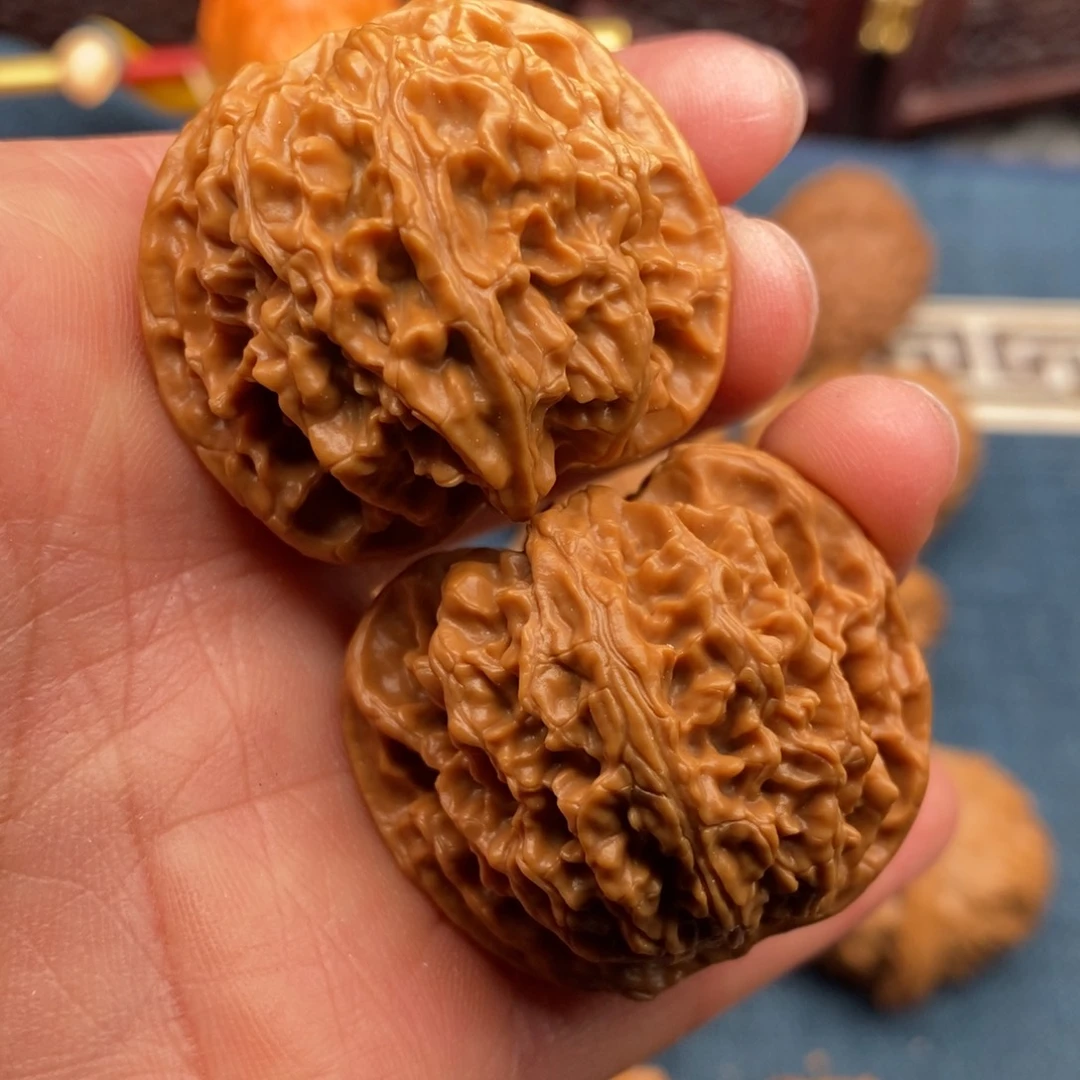 文玩核桃把件38苹果