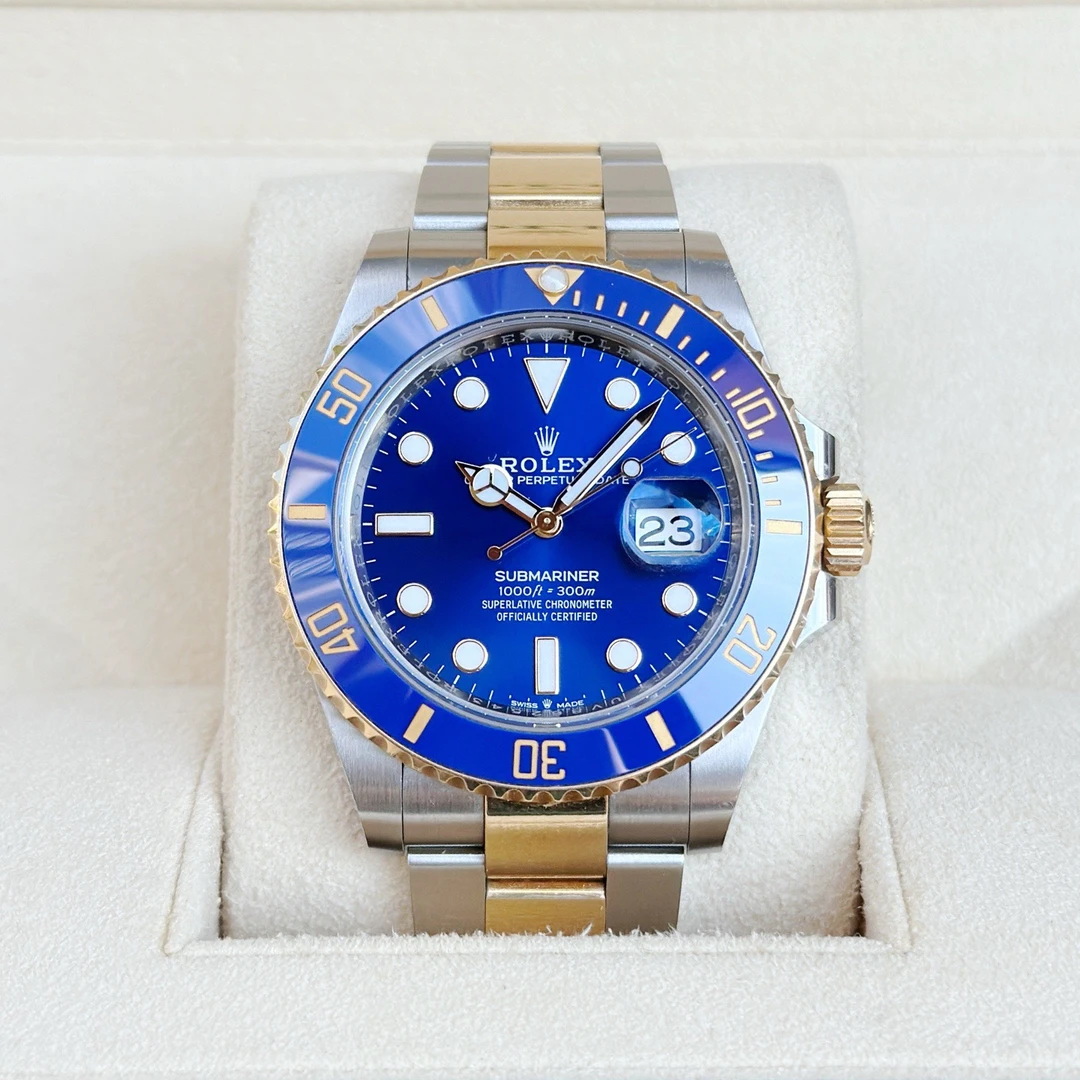 95新 Rolex/劳力士 潜航者 126613-0002 间金蓝 23年全套