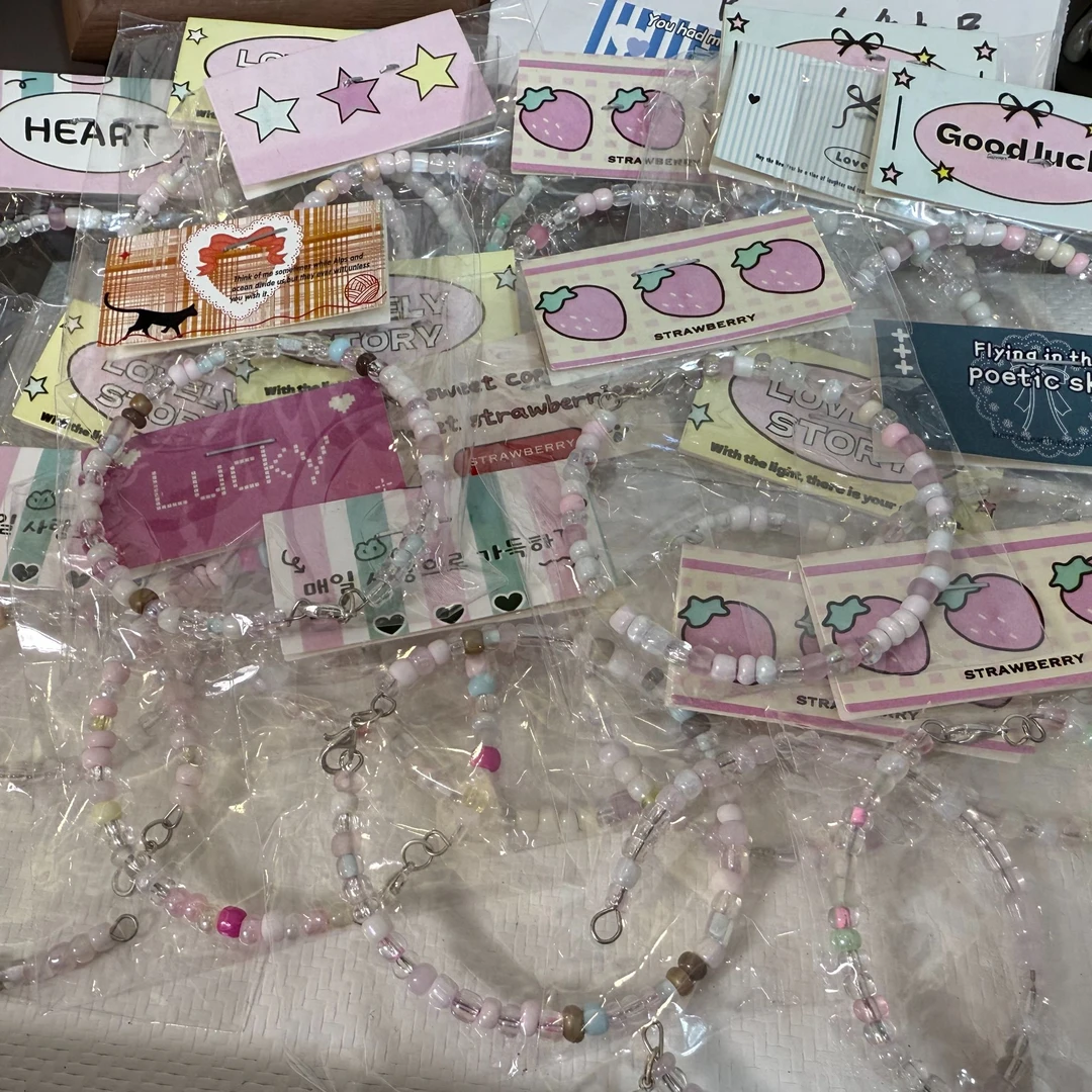 非金属玻璃手链 时尚米珠3串 任意搭配