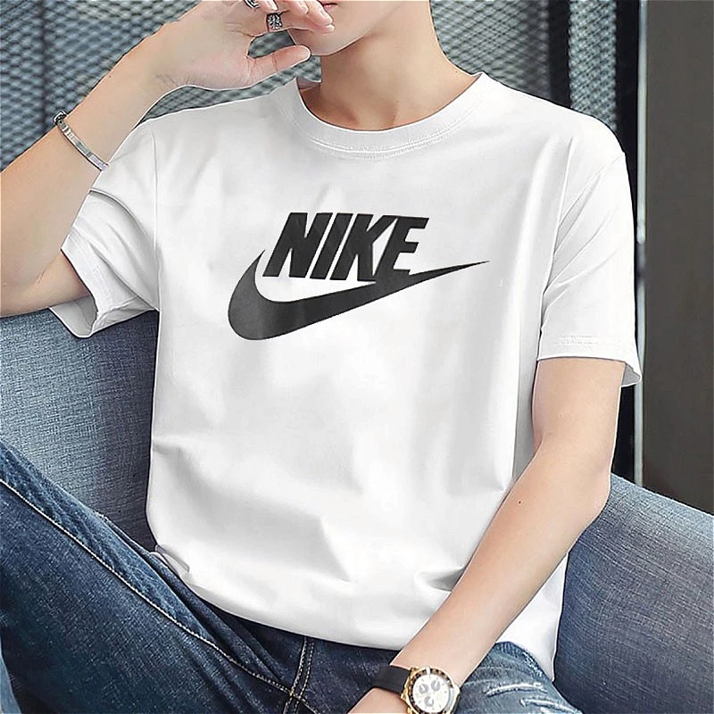 NIKE/耐克25夏季男装新款休闲服圆领纯棉短袖宽松透气T恤半袖上衣