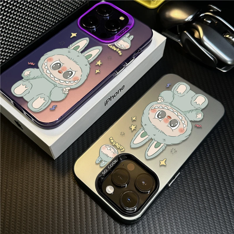 可爱拉布适用苹果16Promax手机壳卡通iPhone15/14/13保护套12防摔