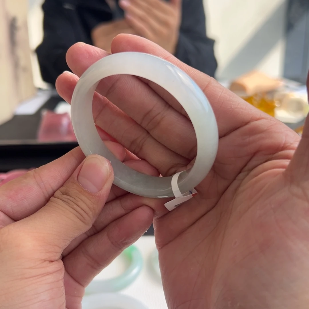 翡翠未镶嵌手镯10号52.7