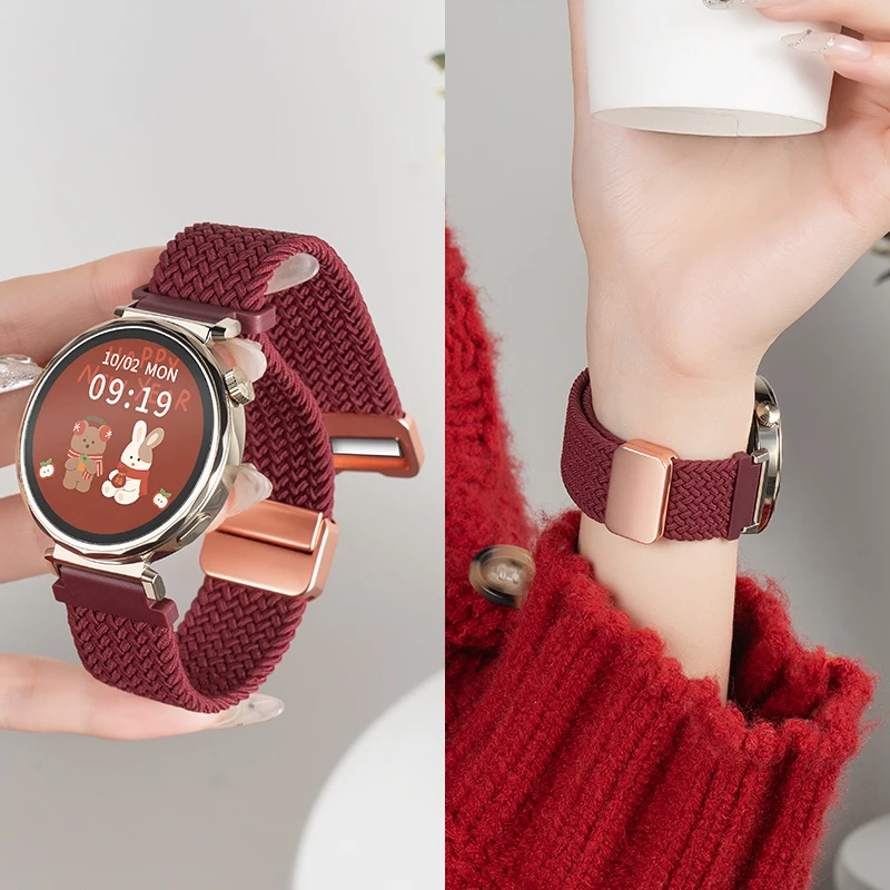 适用华为gt6表带女款watch5pro华为gt4尼龙编织gt3/4/5pro表带2