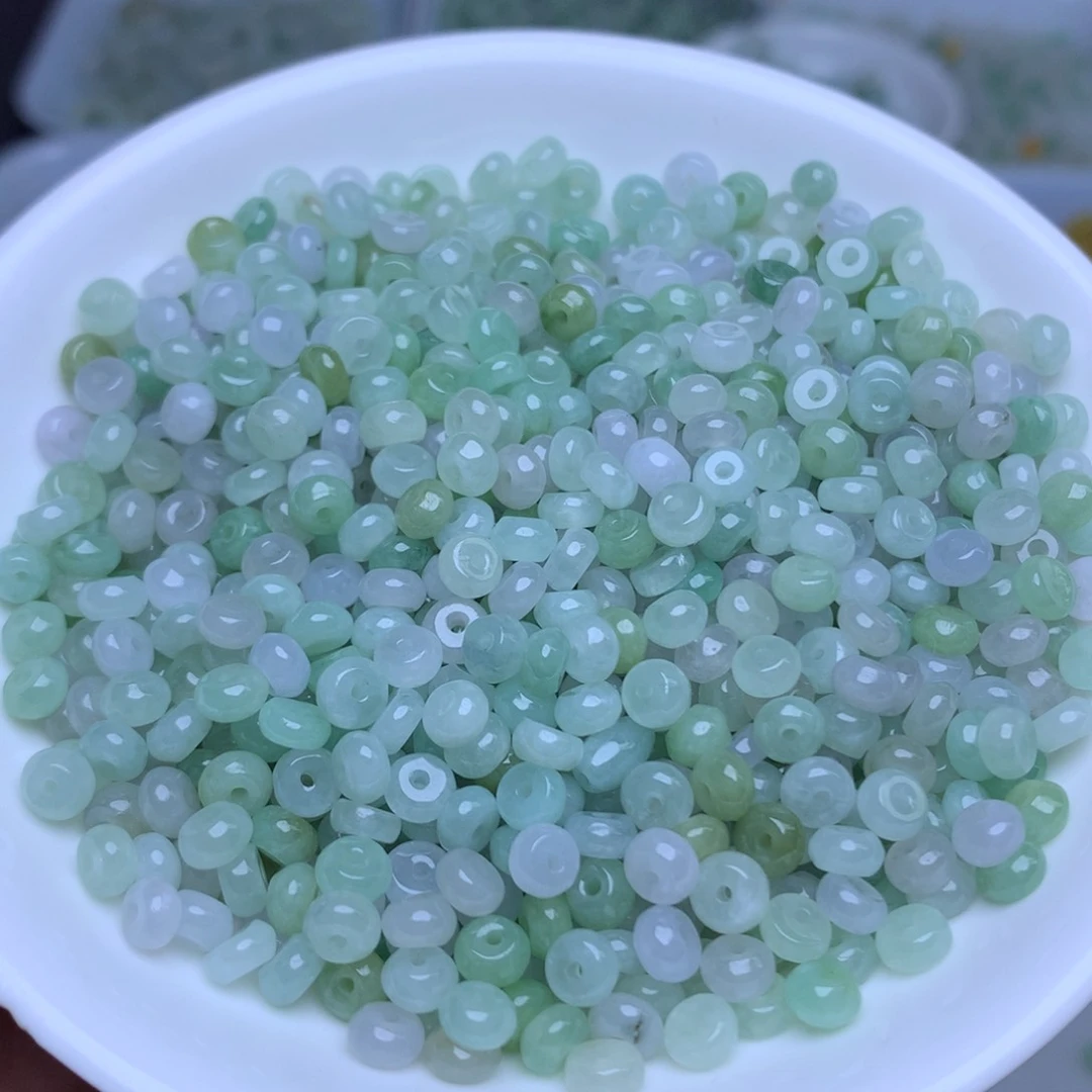 散珠翡翠卡3乘5冰紫绿算盘60个