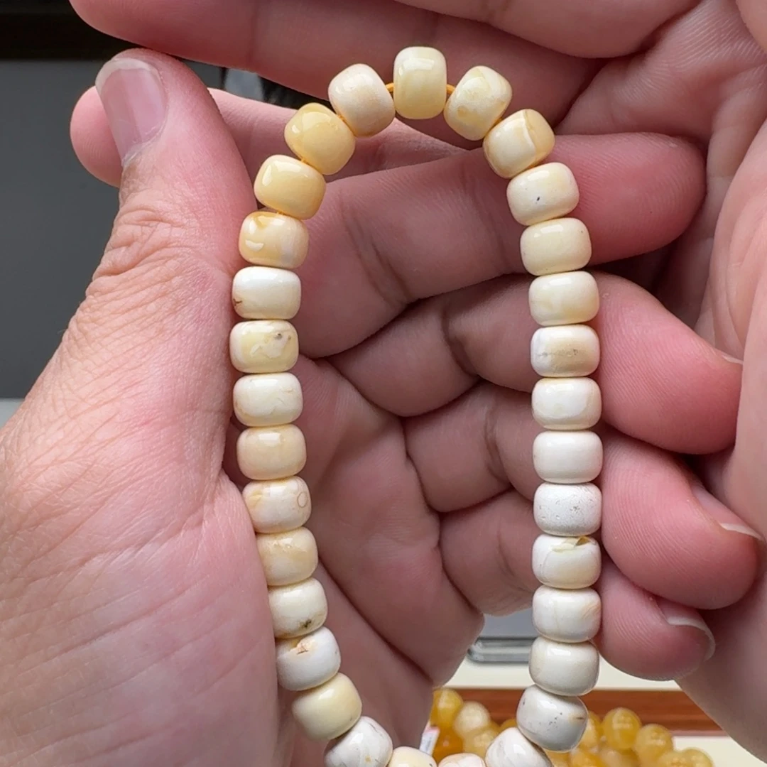琥珀未镶嵌手链蜜蜡手串