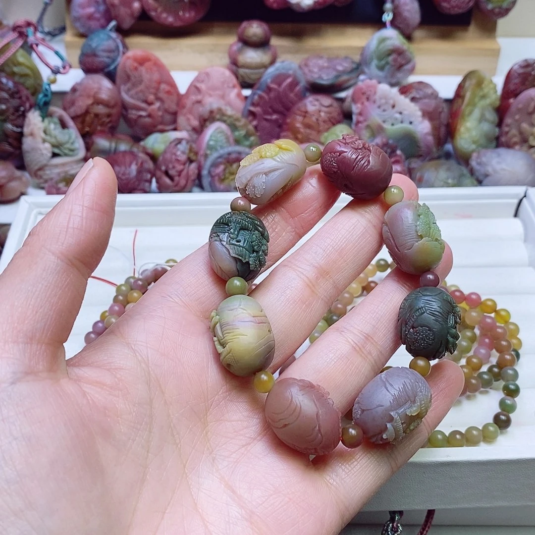 玛瑙/玉髓盐源玛瑙手链未镶嵌