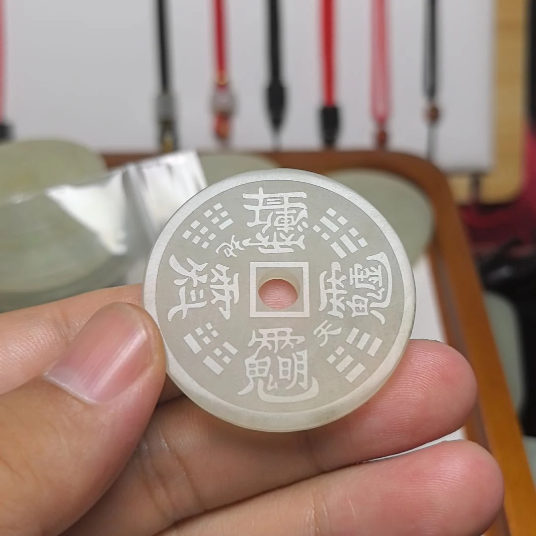 用***9蛇纹石玉未镶嵌颈饰